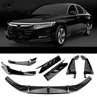 AKASAKA Body Kit For Honda Accord 10th 2018-2020 Front Bumper Spoiler Lip+Black Rear Diffuser Side Splitter Cover Canard Trim