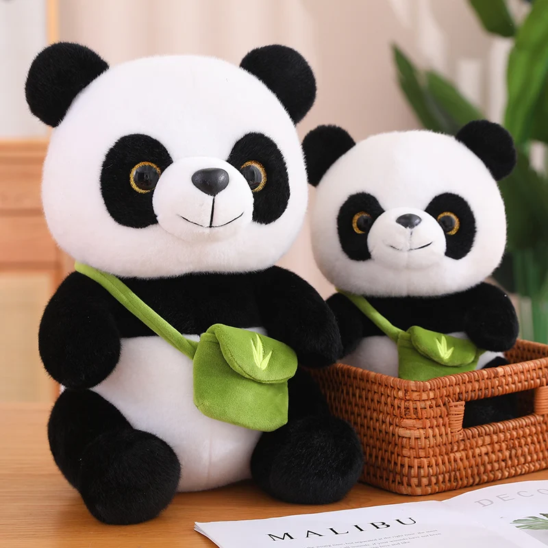 

New Cute Panda Plush Toy Kawaii Stuffed Animals Pandas with Backpack Plushies Doll Pillow Soft Kids Babys Toys for Girls Gifts
