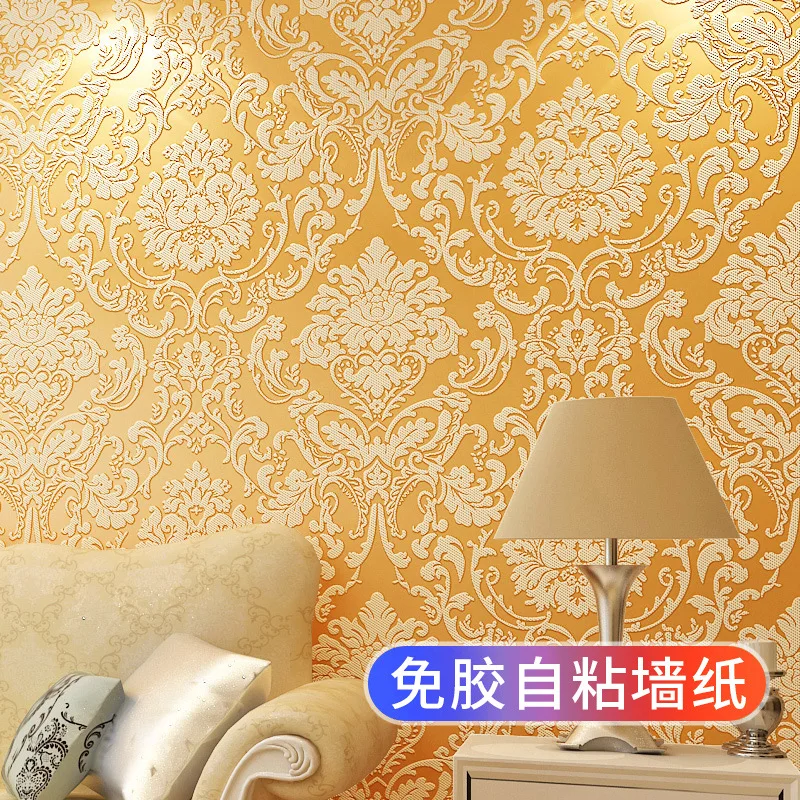 

Non-woven Wallpaper 3D Three-dimensional Self-adhesive Wallpaper WarmBedroom Background Wall Wallpaper Wall Papers Home Decor