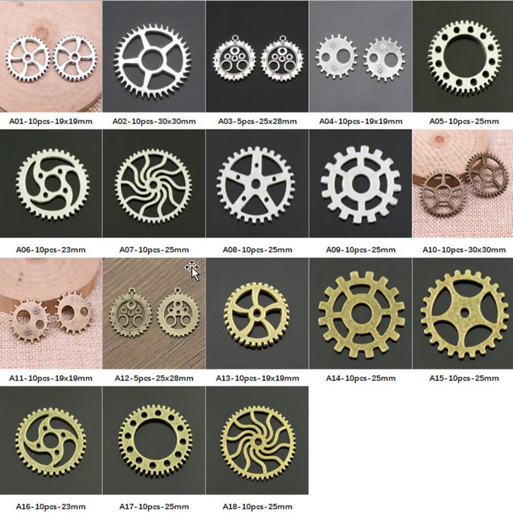 

New Arrival Gear Charms For Jewelry Making Gifts For Women