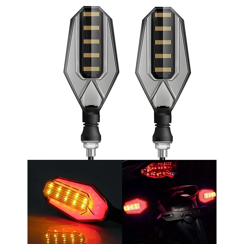 

1Pair 30Leds 12V Motorbike Turn Signal Waterproof Blinkers Front Rear Indicators for Yamaha