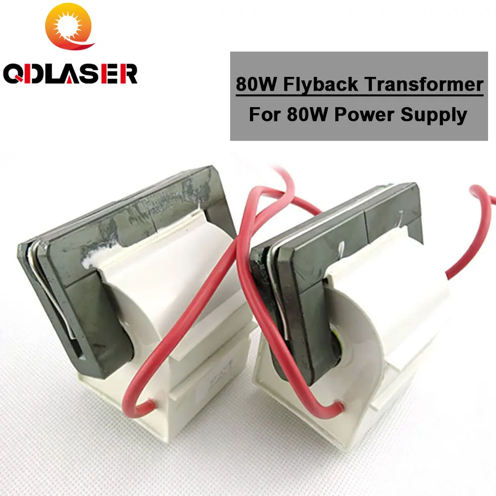 

QDLASER High Voltage Flyback Transformer 80W for CO2 80W Laser Power Supply HY-T80