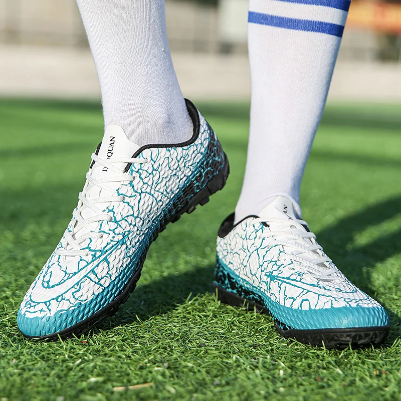 Men's Soccer Shoe Long Nail Broken Nail Football Boots Anti-slip Grass Training Match Five-person Shoe Children's Soccer Shoe Si