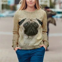 funny dog pug 3d printed women for men sweater sweatshirt autumn fashion streetwear pullover long sleeved shirt
