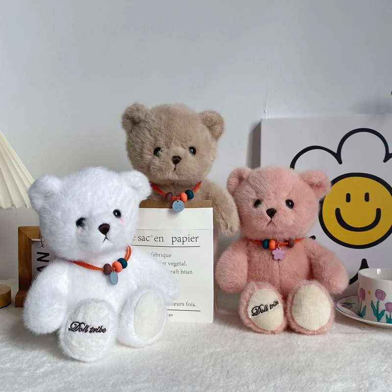 

30cm Kawaii Luckly Teddy Bear Plush Toy Cute Hug Bear Doll Bear Doll Girlfriend Birthday Gift Doll Pillow Holiday Gift Wholesale