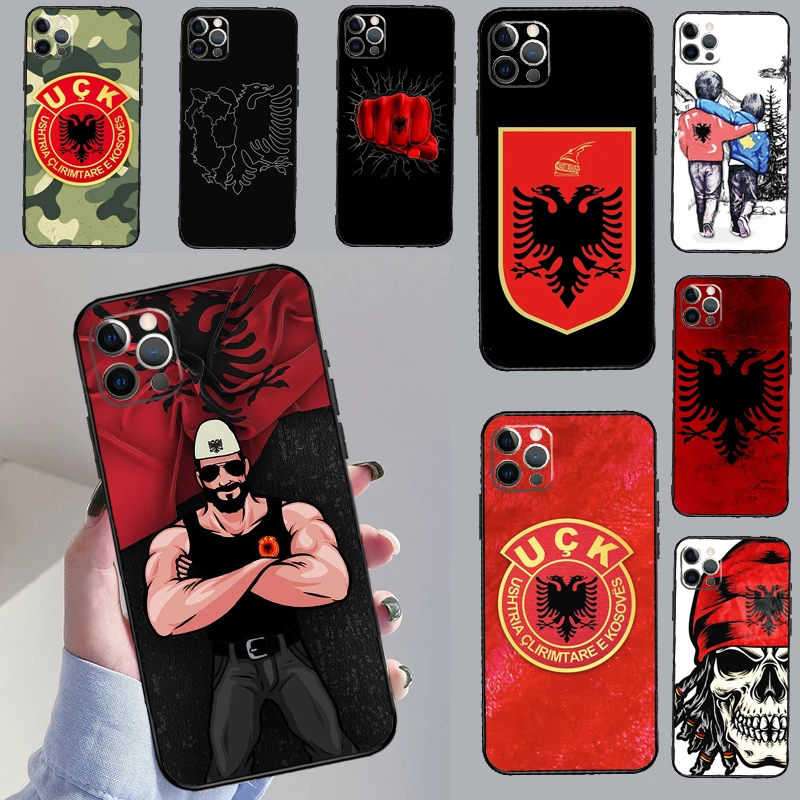 Чехол с албанским флагом для iPhone 12 11 13 14 Pro Max Mini 6S 8 7 Plus SE 2022 2020 XS Max X XR, чехол для телефона