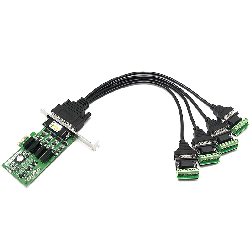 UOTEK Industrial PCI-E к фотолампе максимальная серийная карта PCIE RS485 RS422 4-портовый