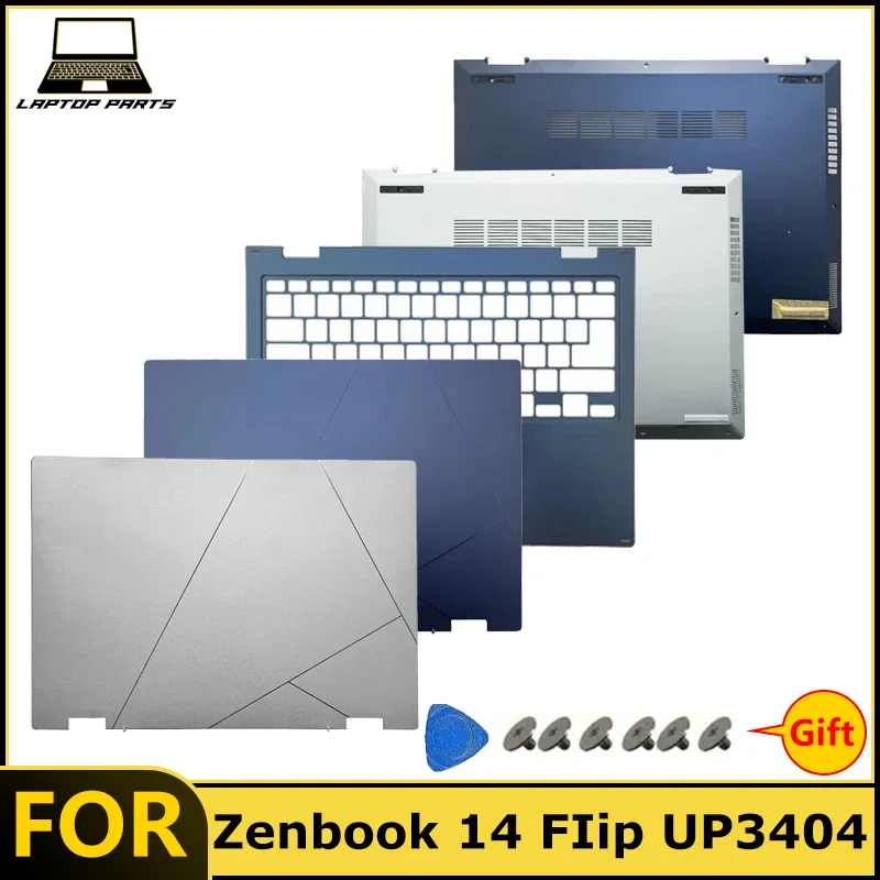 Фото Новинка для ноутбуков Zenbook 14 FIip UP3404/UP3404V/UP5401/UN5401: задняя крышка экрана, панель для рук, нижняя рамка ноутбука/верхняя крышка. №1