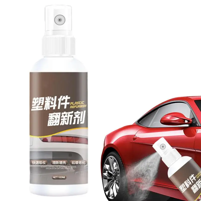 

Car Plastics Restorer For Bumper Automotive Interior Plastics Part Retreading Shines & Protects Car For Bringing Rubber And