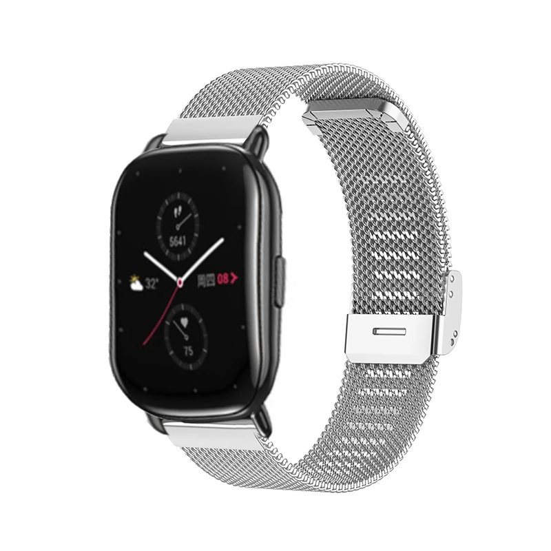 Replacement Band For Zepp E Milanese Loop Strap For Zepp E Circle/Sqaure Metal Wristband Adjustable Smart Watch Accessories Belt