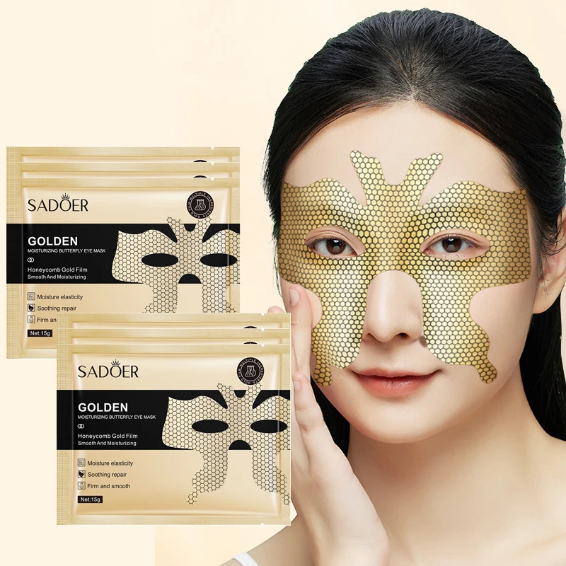 

1/3/5Pack Golden Eye Mask Anti Wrinkle Collagen Butterfly Eye Patches Moisturizing Pad Dark Circles Remover Eye Mask Eye Care