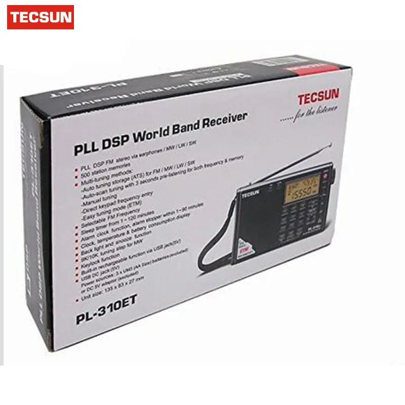 100% фирменный цифровой радиоприемник Tecsun PL310ET с полным диапазоном, FMAMSWMWLW, цифровой стереоприемник (art.: 3920c9313617f) - 3920c9313617f