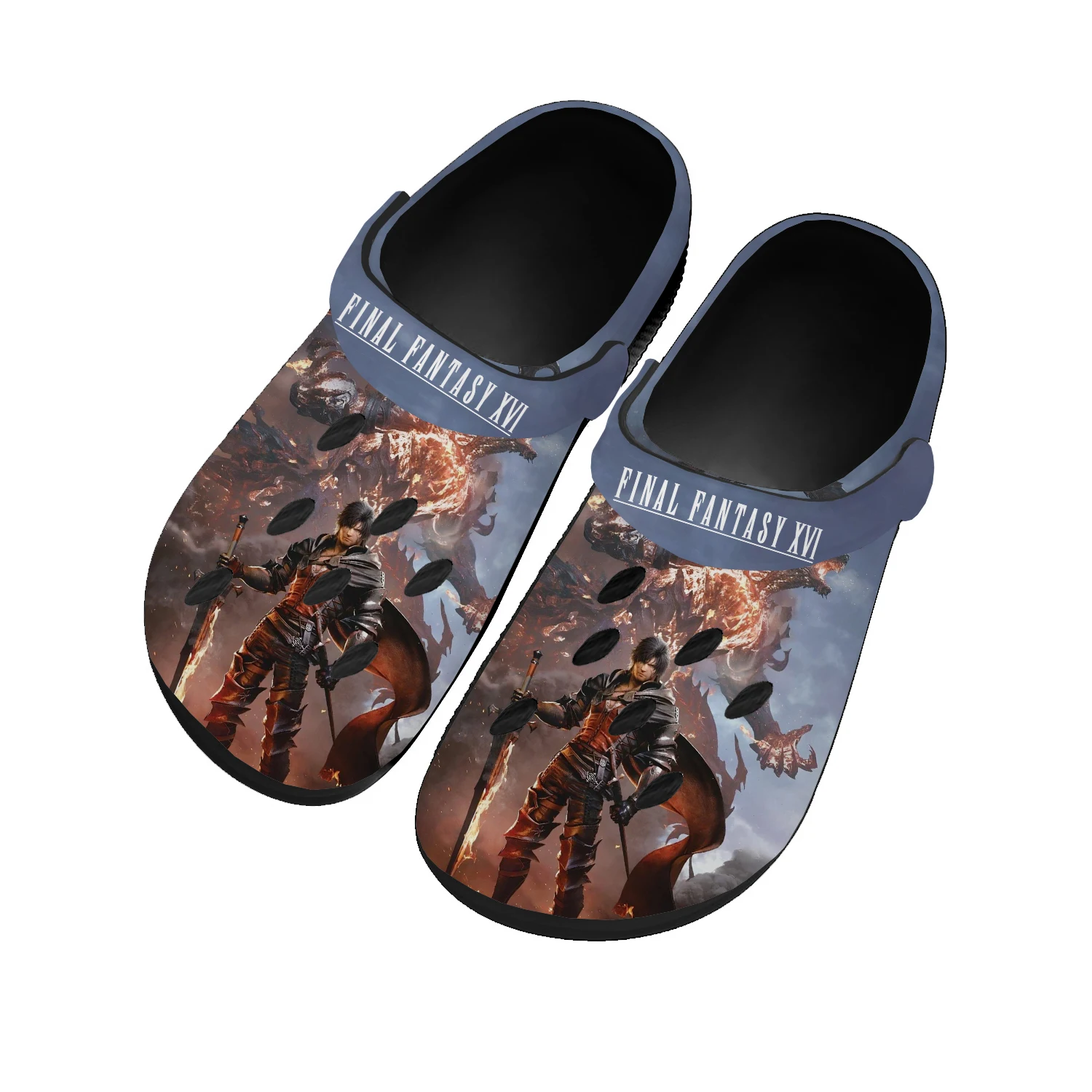 

Final Fantasy 16 Home Clogs Cartoon Game Mens Womens Teenager Tailor Made Water Shoes Fashion Garden Beach Hole Slippers Sandals