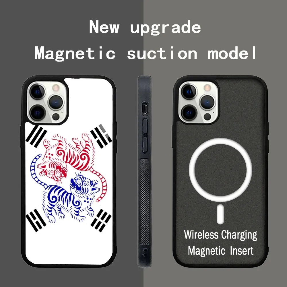 Чехол для телефона Tiger Taegeuk IPhone 15 14 13 Pro Max 11 12 Mini Alex зеркальный чехол беспроводной