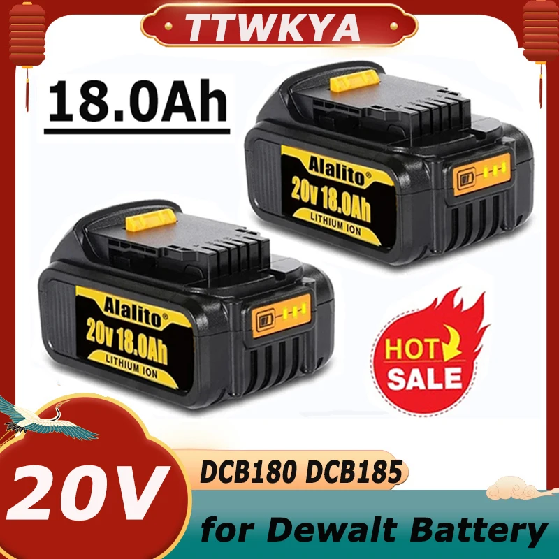 Литий-ионная батарея 20В 18.0Ач для инструментов Dewalt