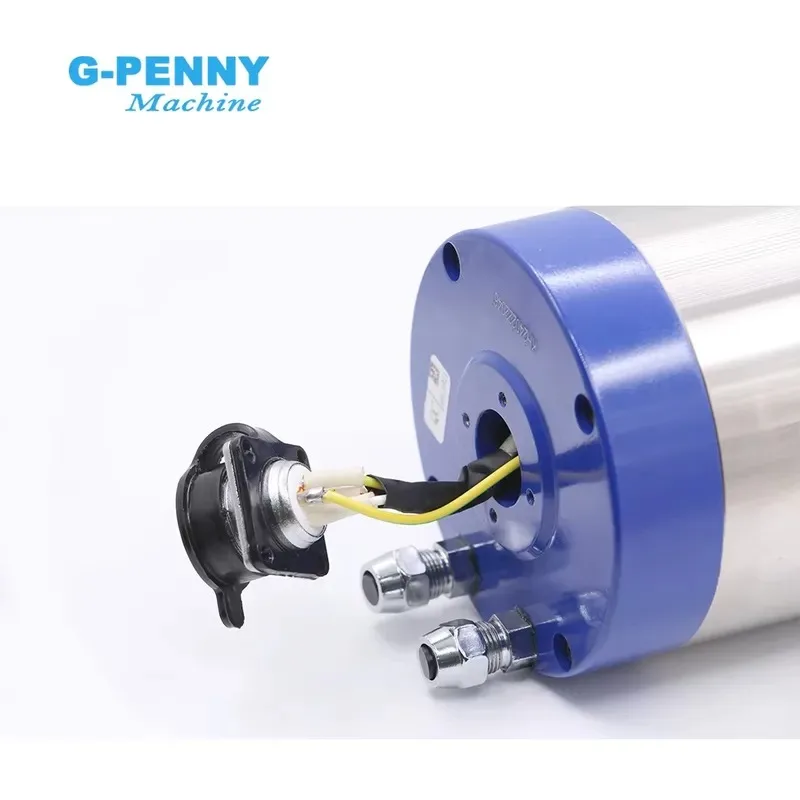 Фото Горячая распродажа: индивидуальная настройка Gpenny 3.7KW ER20 D100 220В/380В, шпиндель с водяным охлаждением для обработки металла, 300 Гц, 4000-9000 об/мин, для фрезеровки на станках с ЧПУ. №3