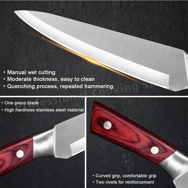 Кованые ножи для нарезки из нержавеющей стали tasaki мяса кухонные инструменты