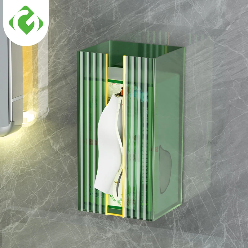 

Настенный органайзер для салфеток в ванную комнату, прозрачный кухонный органайзер для хранения бумаги, чехол без перфорации, держатель для туалетных салфеток, органайзер, чехол