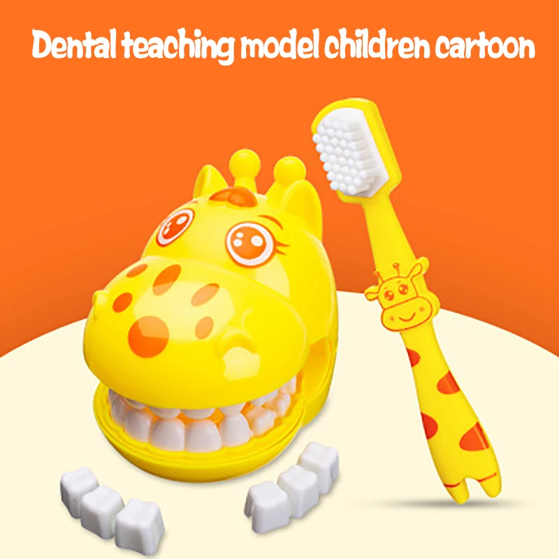 

Giraffe Teeth Brush Demo Teeth Teaching Model Dental Model Teeth Model Kids Children Earlier Education Brushing Tooth Toy Gifts