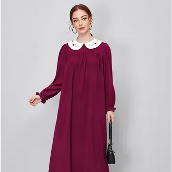 Muslim Maxi Dresses for Women Abendkleider Elegant Für Hochzeit Abhaya Dress Muslim Ramadan Eid Djellaba Muslim Dress Dubai 1