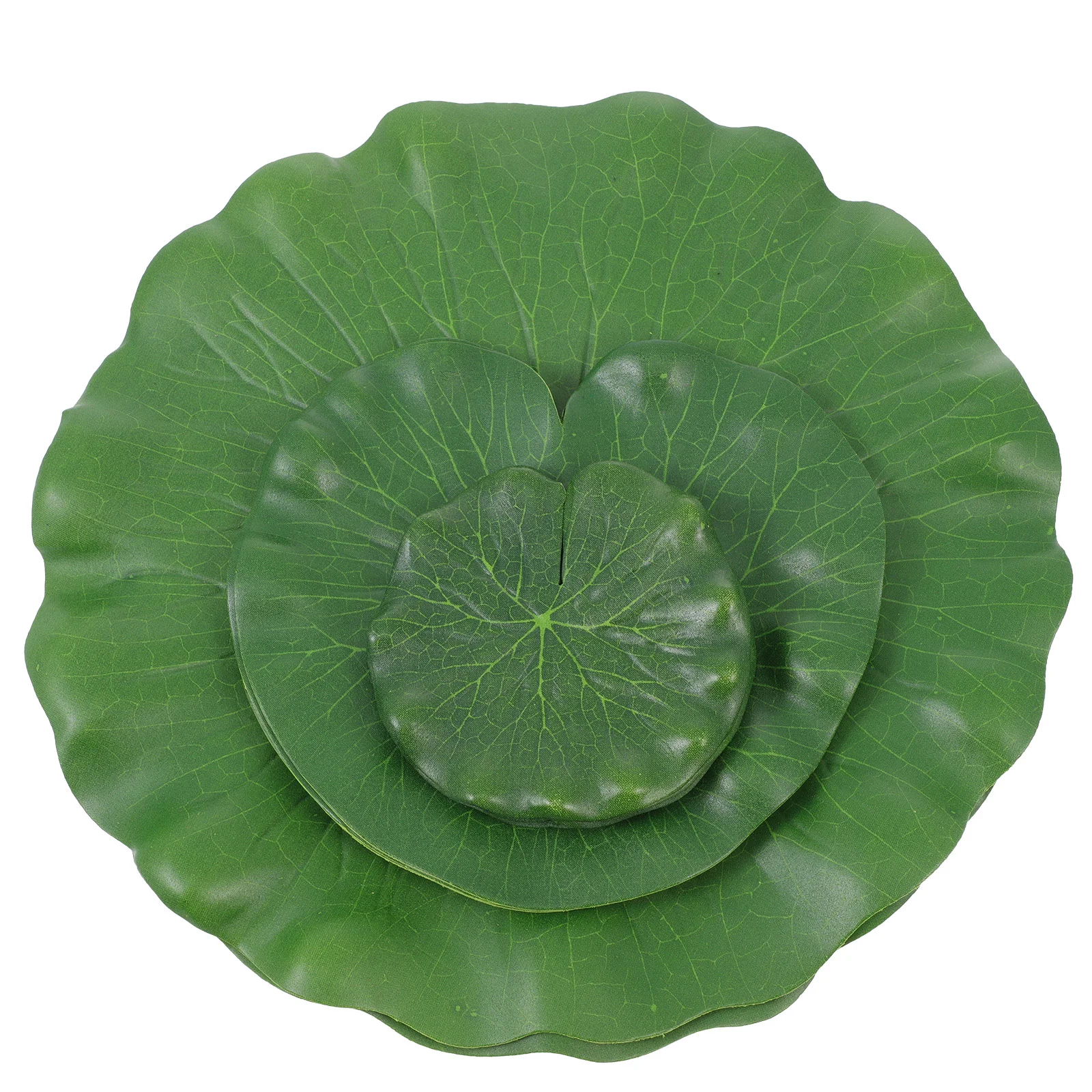 

10pcs Simulation Lotus Leaves Floating Pond Decor Floating Lotus Leaf Ornament Water lily