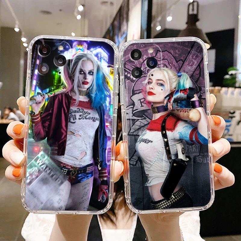 Чехол для телефона Harley Quinn Joker Wink Apple iPhone 14 13 12 11 SE XS XR X 7 8 6 5 Plus Pro MAX 2020 прозрачный