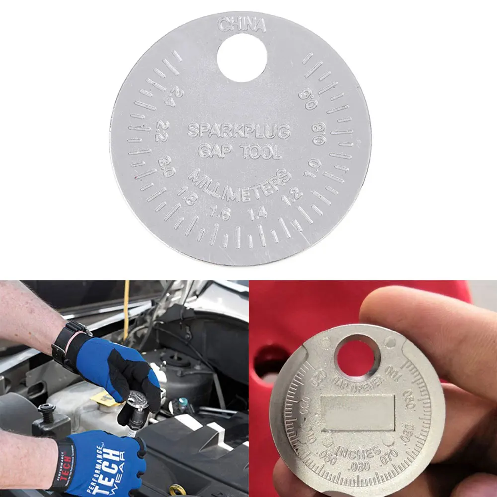 

Свеча зажигания монетного типа, 1 шт., инструмент для измерения, диапазон 0,6-2,4 мм, инструмент для измерения уровня свечи зажигания