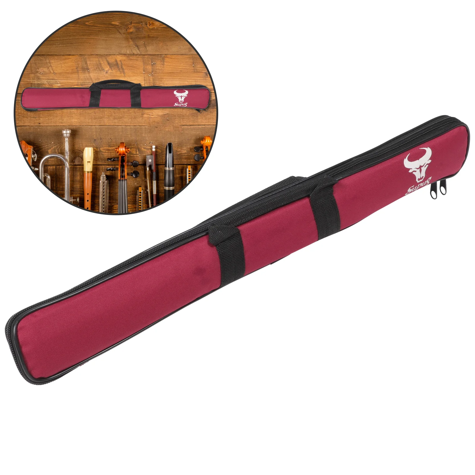 

Удобная сумка с канавками для хранения инструментов, бамбуковый аксессуар, Простой Легкий Защитный Бао из ткани Оксфорд и льна