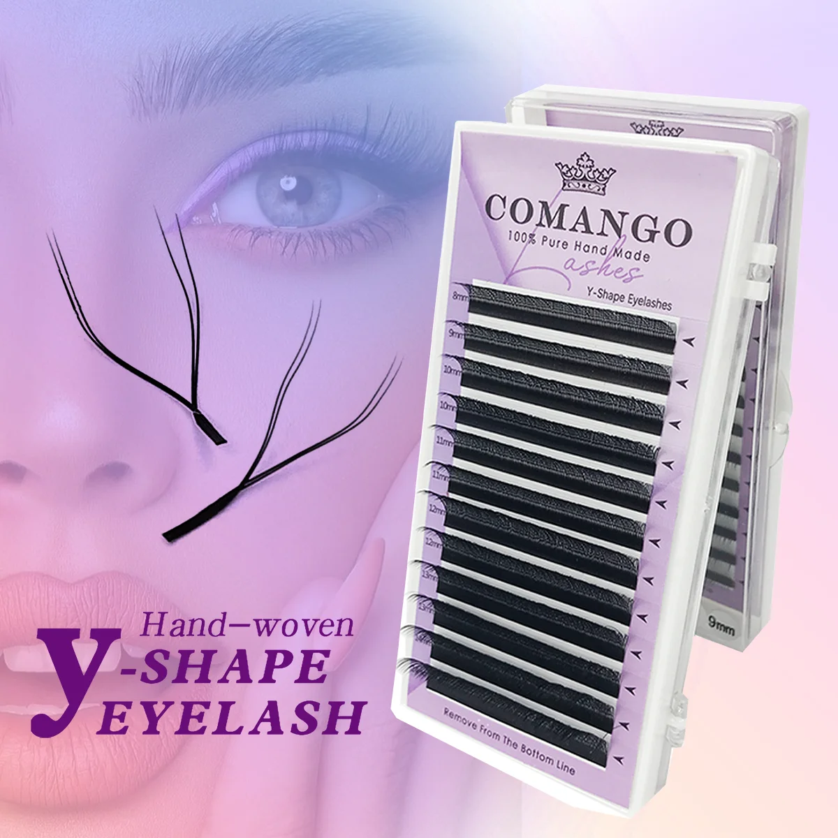 

CoMango New YY Shape Volume Lashes Y Eyelash Extensions Cilia and Brazilian Volume Cashmere Mink Eyelash Extensions Cilios YY