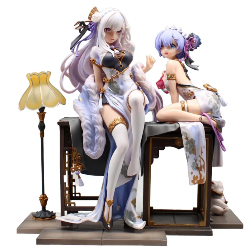 

23cm Re:Life in A Different World From Zero Emilia Anime Figures Emilia Rem Action Figures PVC Model Ornamen Toys Doll Gifts