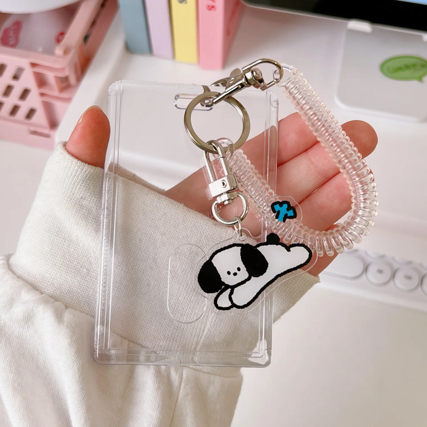 

Kawaii Acrylic Transparent 3 Inch Kpop Photocard Photo Protector Holder Card Idol Photo Sleeves Stationery Students Card Holder