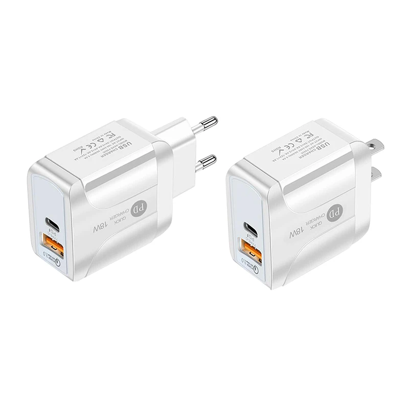 

Fast Charging Adapter,PD18W Fast Charge Charger 5V3A Charger Type-C QC3.0 Fast Charge Adapter For Iphone 12