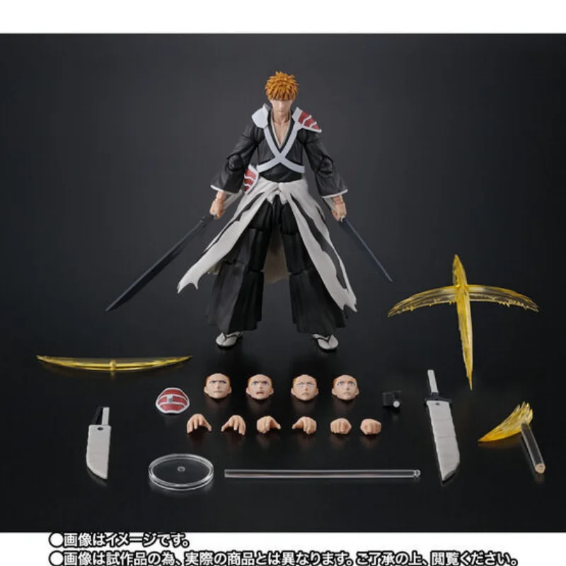 Новинка в наличии Bandai Shf Reaper'S Thousand Year Blood Battle Kurosaki Ichigo'S Swastika Slash The Moon с двумя