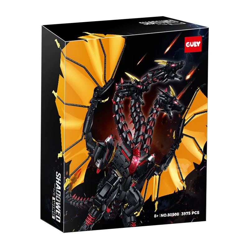 Фото В НАЛИЧИИ GULY 80508 MOC Mecha Series-Dora of Warcraft Building Blocks Evil Dragon Bricks Model DIY Adult Toy Christmas Gift Set №1