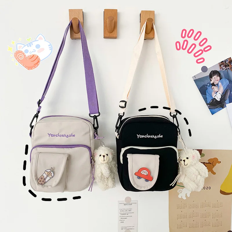 

2022 New women Japanese cute small mobile phone bag Girl Korean version casual student single shoulder bag