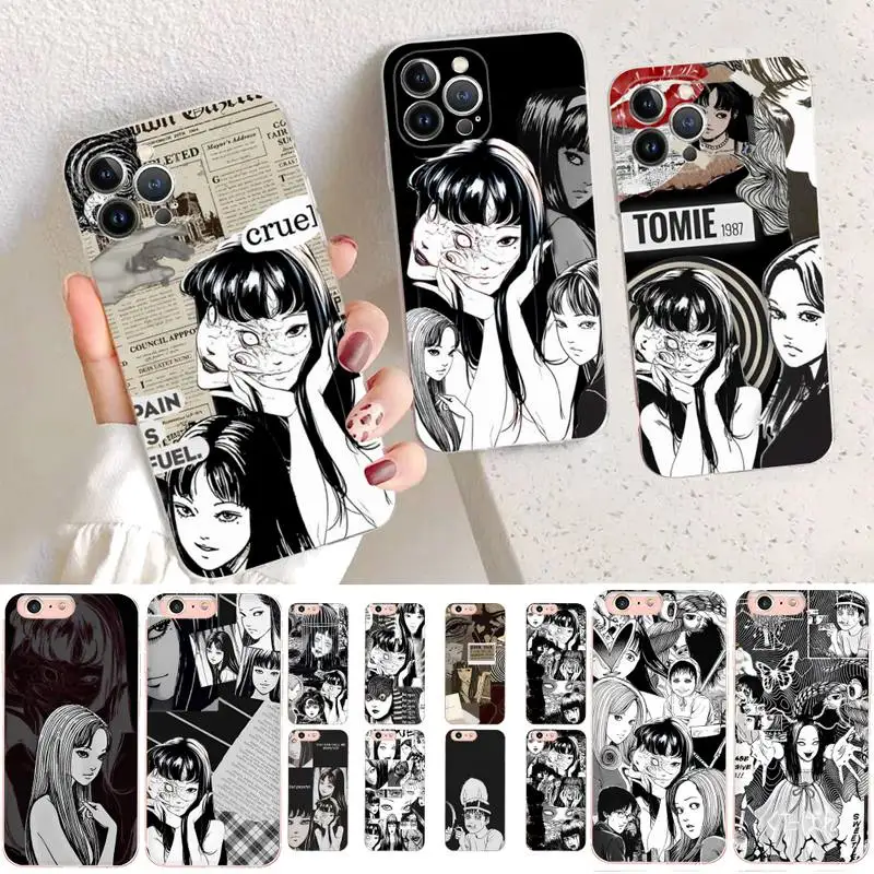 

Anime Tomie Revenge Junji Ito Horror Cartoon Phone Case For iPhone 14 11 12 13 Mini Pro XS Max Cover 6 7 8 Plus X XR SE Shell