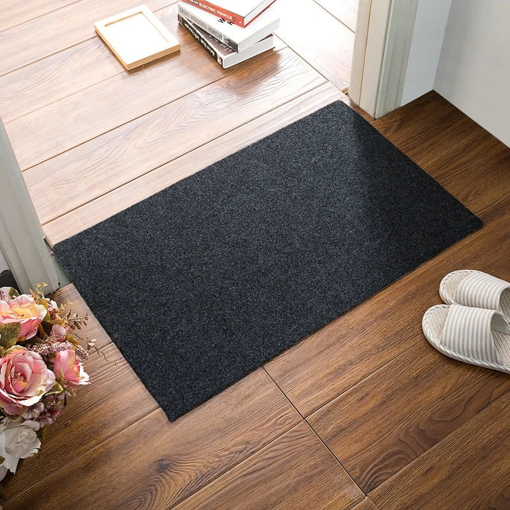 

Non-Slip Foot Pad Mat Living Room Entrance Door Mat Rug Absorbent Bath Carpet Home Simple Solid Kitchen Rug for Floor Waterproof