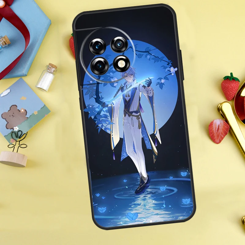 Kamisato Ayato Genshin Impact для OnePlus Nord 2 2T CE 3 Lite N10 N20 N100 Ace 8 Pro 9 10 8T 9R 10T 10R 11 чехол