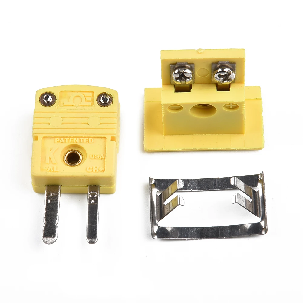 

Durable K-Type Thermocouple Miniature Socket And Panel Mount Alloy Plug Connector Plastic Shell Thermocouple Miniature Socket