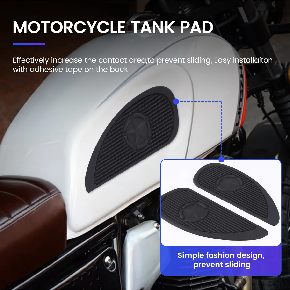 1 пара мотоциклетных тяговых накладок на бак боковая газовая наколенница защита