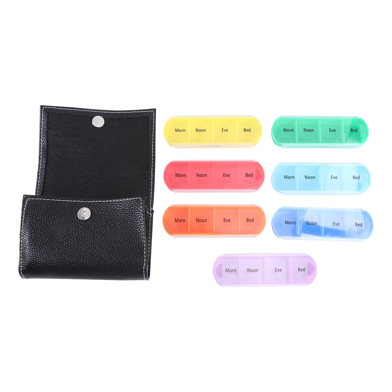

28-Grid Pill Cases Weekly Pill Boxes Portable Medicine Box Medcial Supplies Outdoor Pill Holder for Women