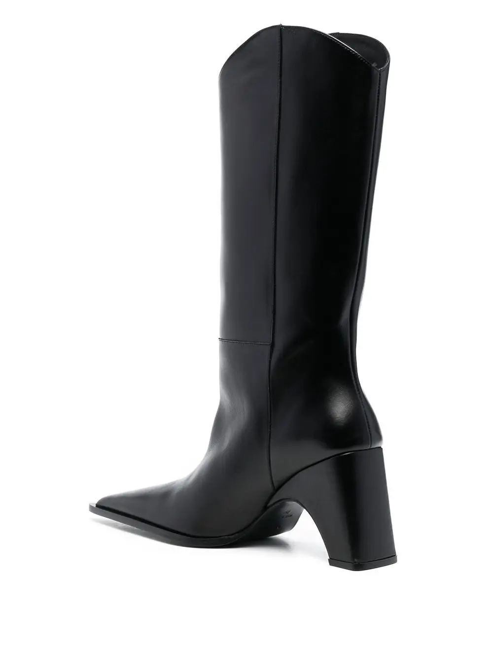 2023 Spring and Autumn Leather High Heel Pointed Women's Boots Fashion Mid Length Calfskin Suede Irregular Heel Women's Boots