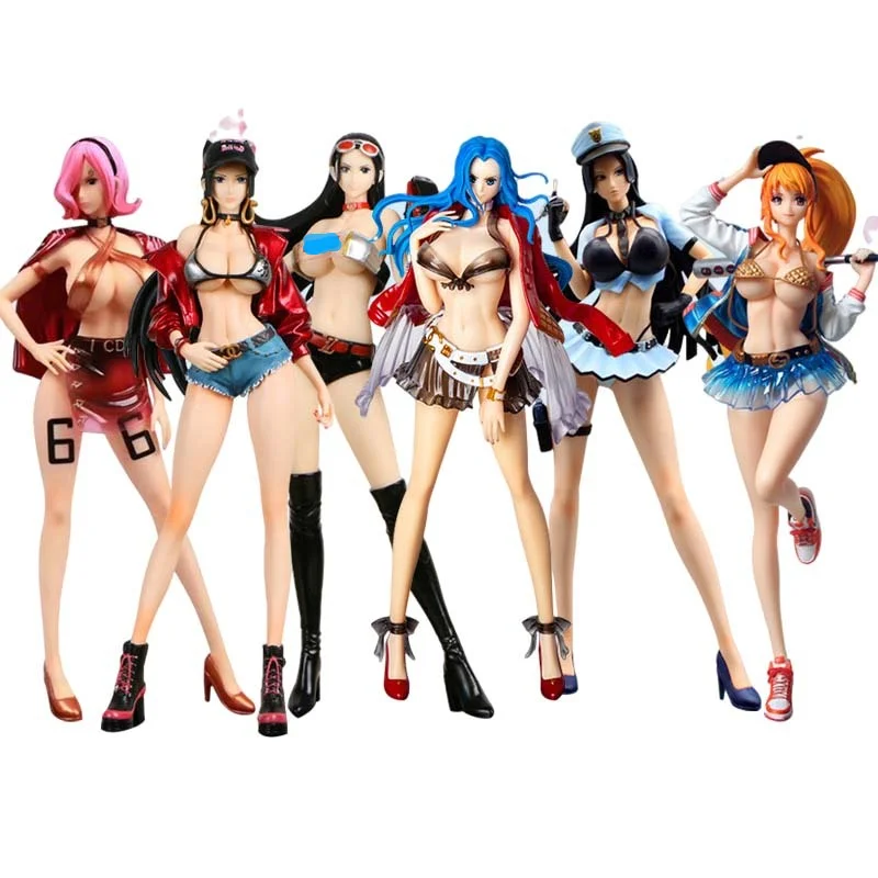 

One Piece Anime Action Figure Tide Brand Sexy Empress GK 33CM PVC Robin Hancock Swimsuit Policewoman toys figma modle Otaku