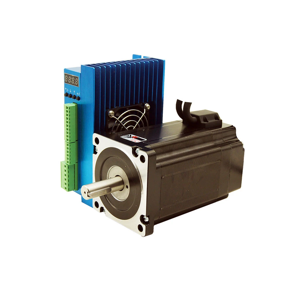 

Шаговый двигатель с замкнутым контуром NEMA34 8,5 нм (1215oz-in) 86HSE118, диаметр вала 14 мм и гибридный сервопривод HSE86, 2-фазный комплект с ЧПУ