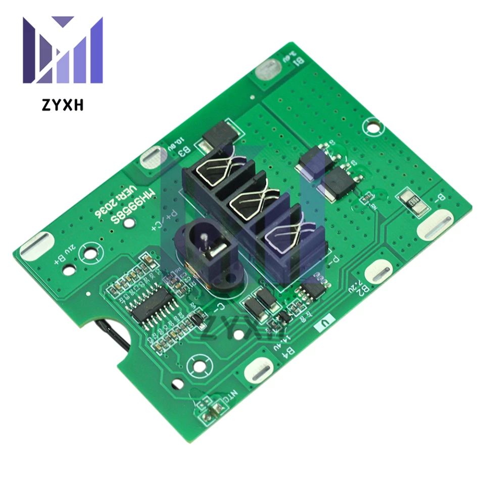 BMS 5S 20A 18V 21V Li-Ion Электрический инструмент система управления батареей с NTC температурной защитой DC Коннектор отвертка зарядка