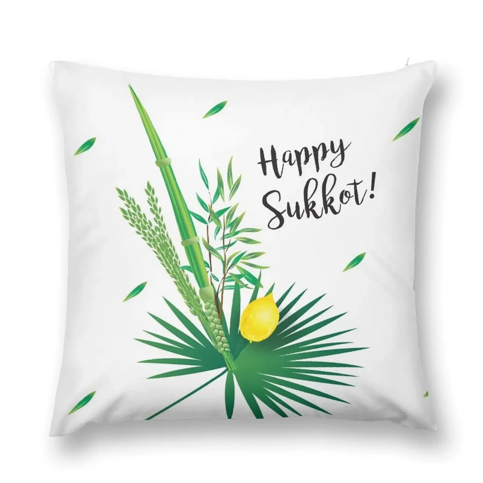 Sukkot Lulav и Etrog четыре вида декоративная подушка с узором новогодние чехлы для