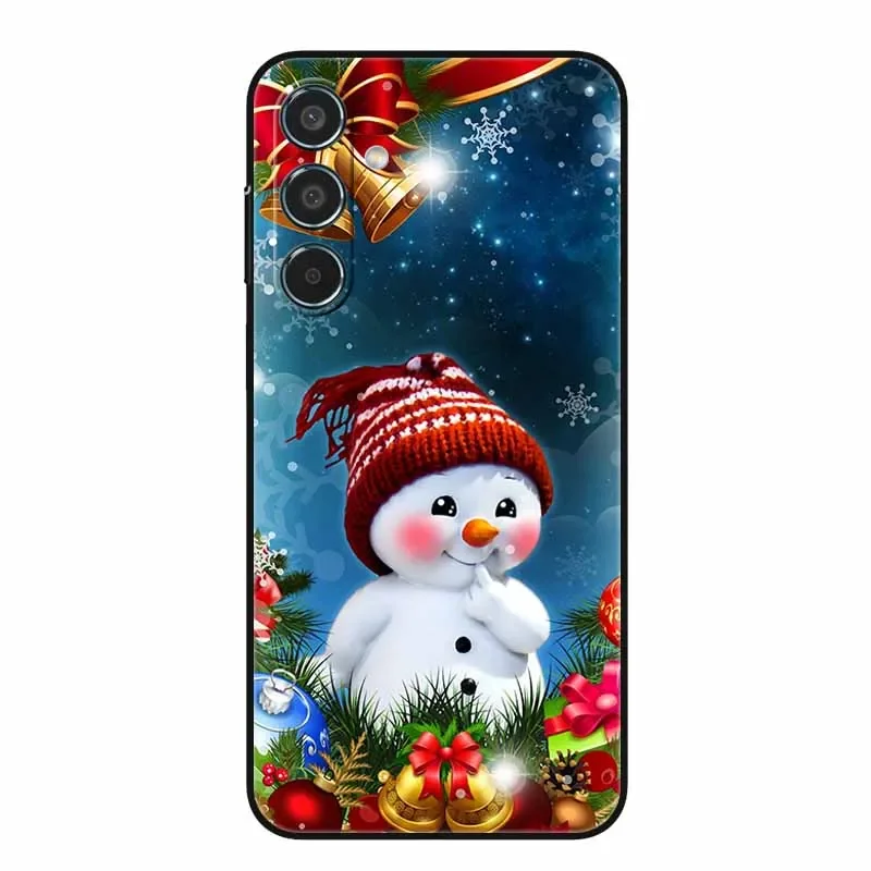 Рождественские чехлы для телефонов Samsung Galaxy M54 M34 M14 M52 M23 5G Silicon TPU Funda GalaxyM54 M 54 34 52