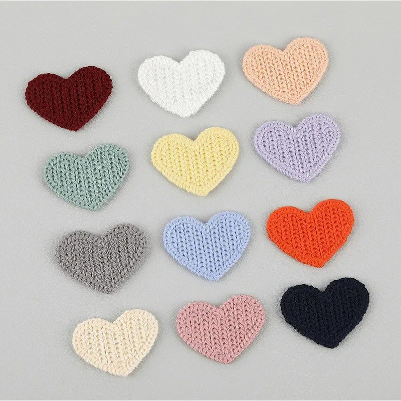 Аппликации в виде сердца для детской одежды шапки обуви нашивок шитья декора