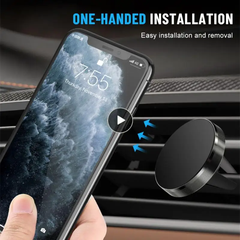 

Magnet Cellphone Holder Air Outlet Magnetic Car Mount Stand Mini Car Support Fo Huawei Portable Smartphone Bracket