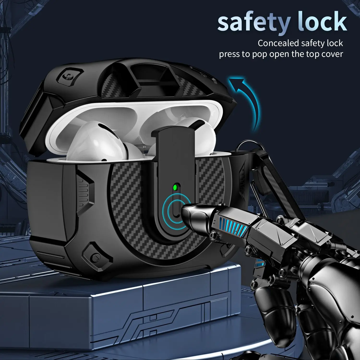 Противоударный чехол для наушников Apple Airpods Pro 2 1